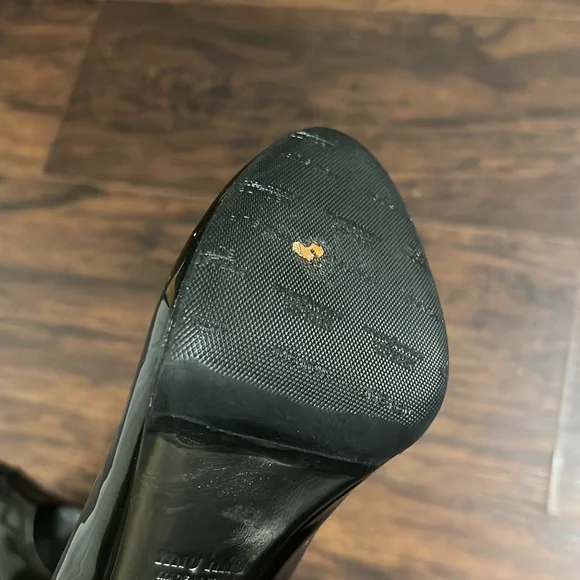 Miu Miu Gunmetal Open Toe Pumps - Picture 6 of 8